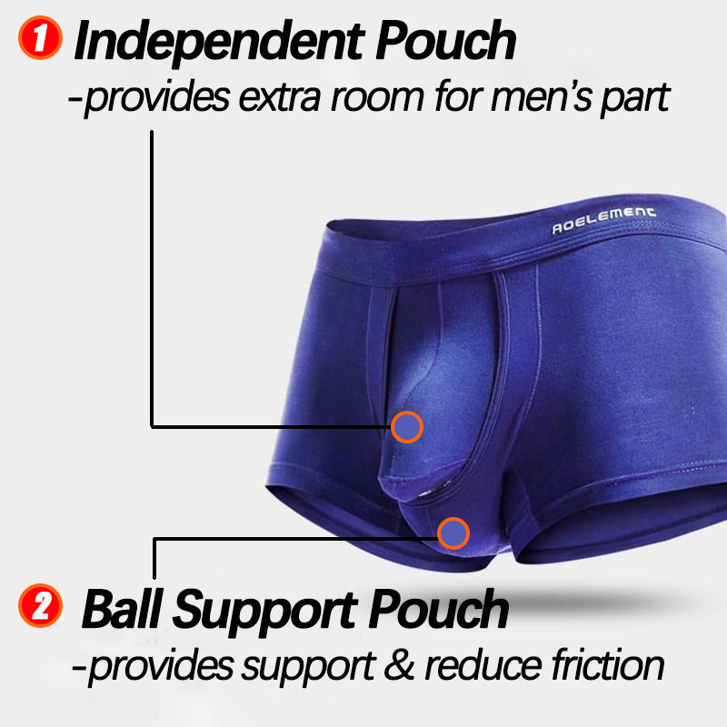 Men's 3 Pack Ball Hammock Dual Support Pouch Boxer Briefs – Harrislyn