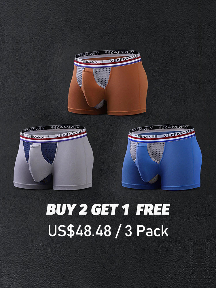 Mens Sissy Lingerie Sexy Boxer Shorts Trunks Ball Pouch Hip Lift